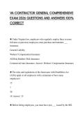 VA CONTRACTOR GENERAL COMPREHENSIVE EXAM 2026 QUESTIONS AND ANSWERS 100&percnt; CORRECT