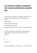 VA CONTRACTOR GENERAL EXAMINATION TEST COMPLETE QUESTIONS AND ANSWERS 2026