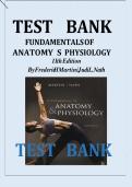 Test Bank for Fundamentals of Anatomy & Physiology 8th Edition Martini &vert; All Chapters Included &vert; Verified Answers &vert; Updated for 2026-2027