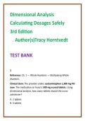 Dosage Calculation Test Bank 2026 &vert; Dimensional Analysis MCQs &vert; Horntvedt 3rd Ed &vert; Nursing Medication Safety & IV Calculations