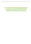 ATI MED SURG PROCTORED EXAM LATEST 2026 QUESTIONS WITH ANSWERS ALREADY GRADED 