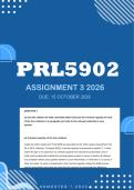 PRL5902 Assignment 3 2026 - Distinction &vert; Due 15 October 2026