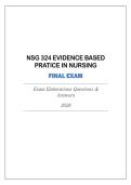 HU-NSG 324 &lpar;Evidence Based Practice in Nursing&rpar; Latest Final Exam 2026 &lpar;Qns & Ans&rpar;