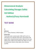 Dosage Calculation Test Bank 2026 &mdash; Horntvedt Dimensional Analysis Nursing Test Bank &vert; Medication Safety&comma; IV & Pediatric Dosing MCQs