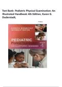 Test Bank- Pediatric Physical Examination&colon; An Illustrated Handbook 4th Edition &lpar;Karen G&period; Duderstadt &rpar; All Chapters&vert; Newest Edition &vert;2026