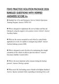 FSVO PRACTICE SOLUTION PACKAGE 2026 BUNDLED QUESTIONS WITH VERIFIED ANSWERS SCORE A&plus;