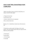 GOLD COAST FINAL EXAM DETAILED STUDY COMPILATION