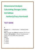 Dimensional Analysis Nursing Dosage Calculation Test Bank &lpar;Horntvedt&rpar; &vert; Medication Safety MCQs &vert; Nursing Test Bank 2026