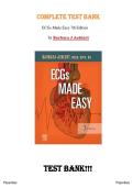 Test Bank - ECGs Made Easy&comma; 7th Edition by Barbara J Aehlert &vert; All Chapters 1 - 10&period;