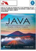 COMPLETE TEST BANK FOR INTRODUCTION TO JAVA PROGRAMMING AND DATA STRUCTURES COMPREHENSIVE VERSION&comma; 12TH EDITION&comma; Y&period; DANIEL LIANG &vert; Latest 2026&sol;2027 Update &vert; ISBN-13 978-9357055048 description and keywords request
