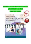 LEDDY & PEPPER'S PROFESSIONAL NURSING 9TH EDITION HOOD TEST BANK &ndash; NUR 300 &ndash; ULTIMATE EXAM PREP FOR NURSING THEORY & ISSUES 