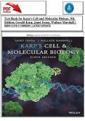 Test Bank for Karp&rsquo;s Cell and Molecular Biology&comma; 9th  Edition&comma; Gerald Karp&comma; Janet Iwasa&comma; Wallace Marshall &vert;  ISBN-13 978-1119598244 &vert; LATEST UPDATE