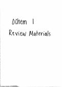 Organic Chemistry 2211 Review 