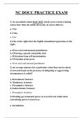 NC DOCC PRACTICE EXAM QUESTIONS AND ANSWERS 2026