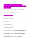 ATI - Fluid & Electrolytes&vert; Complete questions and answers&vert; Already graded 100&percnt; Pass&vert; New 2026