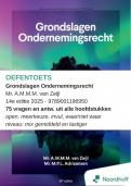 Tentamen Grondslagen Ondernemingsrecht  Mr&period; A&period;M&period;M&period;M&period; van Zeijl 14e editie 2025 - 9789001196950