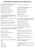 EXTRA MCQ Test Questions with Verified Answers