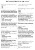 NCE Practice Test Questions with Answers