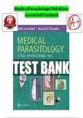 MEDICAL PARASITOLOGY 7TH EDITION LEVENTHAL TEST BANK &ndash; MIC 250 &ndash; ULTIMATE STUDY RESOURCE WITH ANSWERS AND RATIONALES FOR NEMATODES&comma; CESTODES&comma; TREMATODES & PROTOZOA 