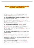 WGU D028 &mdash;CRAB APPLE VALLEY VERIFIED EXAM QUESTIONS AND ANSWERS - LATEST VERSION 2026
