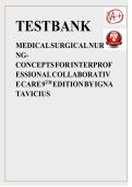 MEDICAL SURGICAL NURSING CONCEPTS FOR INTERPROFESSIONAL COLLABORATIVE CARE 9TH EDITION IGNATAVICIUS WORKMAN REBAR TEST BANK 2026 &ndash; NUR 265 ULTIMATE RESOURCE FOR NCLEX SUCCESS&excl; 