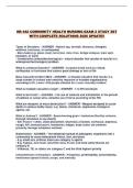 NR 442 COMMUNITY HEALTH NURSING EXAM 2 STUDY SET WITH COMPLETE SOLUTIONS 2026 UPDATE&excl;&excl;