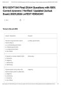 BYU GOVT 041 Final EXAM Questions with 100&percnt; Correct Answers &vert; Verified &vert; Updated &lpar;Actual Exam&rpar; 20252026 LATEST VERSION&excl;&excl;