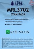 MRL3702 EXAM PACK 2026 - DISTINCTION GUARANTEED