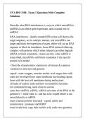 UVA BIO 2100 - Exam 5 Questions With Complete Solutions