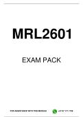 MRL2601 EXAM PACK 2026