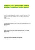 Barkley 3P Exam Questions and Answers 2025-2026 Updated with verified solutions