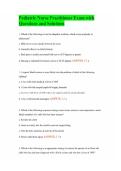 Pediatric Nurse Practitioner Exam with Questions and Solutions