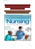 FUNDAMENTALS OF NURSING THE ART AND SCIENCE OF PERSON CENTERED CARE 10th EDITION BY TAYLOR LYNN BARTLETT FULL TESTBANK 2026&sol;2027