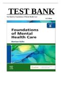 Test Bank Foundations of Mental Health Care 8th Edition by Michelle Morrison‑Valfre ISBN 9780323810296 All Chapters A&plus; 2026
