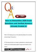 Intro to Humanities &ndash; 300&plus; Exam Questions & Verified Answers on Classical&comma; Renaissance&comma; Enlightenment & Modern Periods &lpar;2026&rpar;