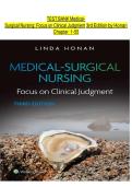 Test Bank For Medical-Surgical Nursing&colon; Focus on Clinical Judgment 3rd Edition&period; By Linda Honan&period; All Chapters-1-55 Covered&vert;&vert; 100&percnt; Fully Verified Answers&vert;&vert; Latest Edition 2025