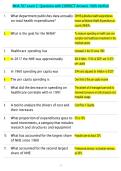 MHA 707 exam C- Questions with CORRECT Answers 100&percnt; Verified 