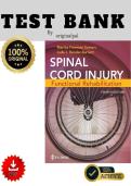 Test Bank - Spinal Cord Injury&colon; Functional Rehabilitation&comma; 4th Edition Somers&comma; ALL 15 Chapters &vert; All Chapters &vert;&vert; WITH WELL EXPLAINED RATIONALES&excl; 2026