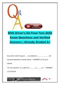MVA Driver&rsquo;s Ed Final Test &ndash; 150&plus; Exam Questions & Verified Answers on MA Traffic Laws&comma; OUI & Road Safety &lpar;2026&rpar;
