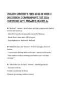 WALDEN UNIVERSITY NURS 6052-38 WEEK 4 DISCUSSION COMPREHENSIVE TEST 2026 QUESTIONS WITH ANSWERS GRADED A&plus;