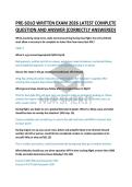 PRE-SOLO WRITTEN EXAM 2026 LATEST COMPLETE  QUESTION AND ANSWER &lpar;CORRECTLY ANSWERED&rpar; 