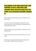 WALGREENS PTCB PREP QUESTIONS AND ANSWERS ACTUAL QUESTIONS AND ANSWERS NEW SOLUTION PRACTICE TEST SCRIPT 2026 DETAILED ANSWERS GRADED A&plus;