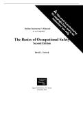 Test Bank for Basics of Occupational Safety&comma; The 2nd Edition by David Goetsch