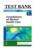 Test Bank Foundations of Mental Health Care 8th Edition by Michelle Morrison‑Valfre ISBN 9780323810296 All Chapters A&plus; 2026