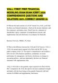 WALL STREET PREP FINANCIAL MODELING EXAM EXAM SCRIPT 2026 COMPREHENSIVE QUESTIONS AND SOLUTIONS 100&percnt; CORRECT GRADED A&plus;