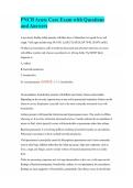 PNCB Acute Care Exam with Questions and Answers