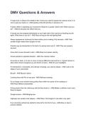 DMV Questions & Answers NEWEST 2026&sol;2027 ACTUAL EXAM COMPLETE QUESTIONS AND CORRECT DETAILED ANSWERS &lpar;VERIFIED ANSWERS&rpar; &vert;ALREADY GRADED A&plus;&vert;&vert;BRAND NEW&excl;&excl;