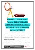 NURS 6512  EXAM COMPLETE PACKAGE DEAL