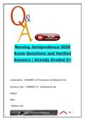 Nursing Jurisprudence &ndash; 500&plus; Exam Questions & Verified Answers on Texas NPA&comma; BON Rules&comma; Peer Review & Safe Harbor &lpar;2026&rpar;