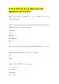 PNCB PNP-PC Exam Study Set with Questions and Answers